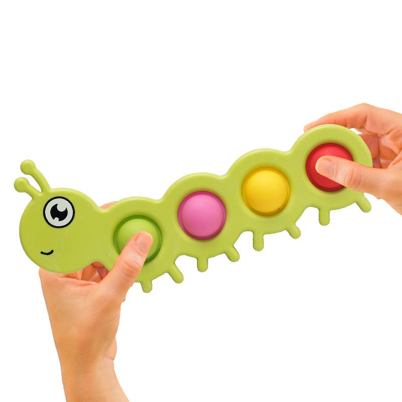 Fidget Simple Dimple Finger Bubble Music Silicone Keychain Decompression