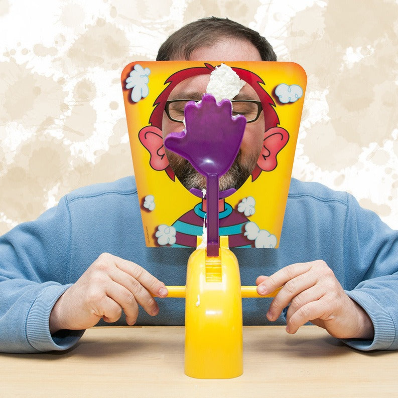 Single person interactive cream smashing machine