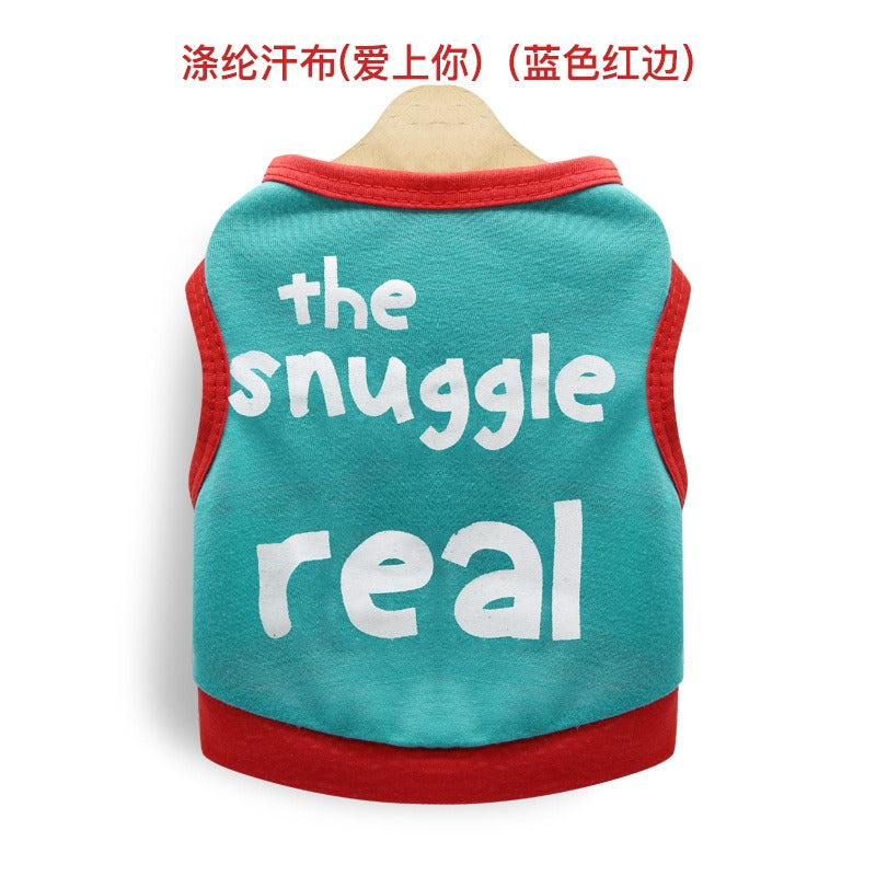Dog Clothes Summer Clothes Teddy Bears Small Dogs Milk Dogs Puppy Clothes Pet Dog Vest Thin