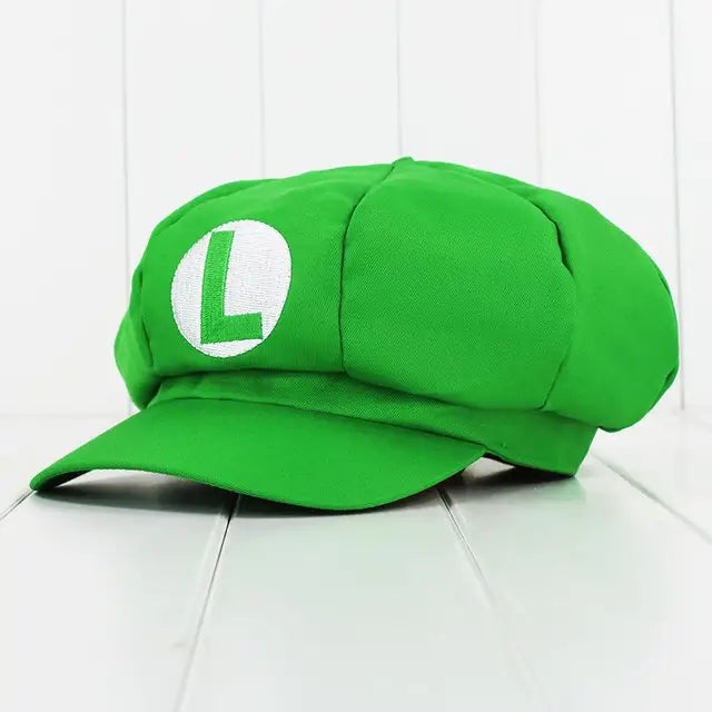 Anime Chapéu Cap Luigi Super Mario Bros Cosplay Baseball Costume
