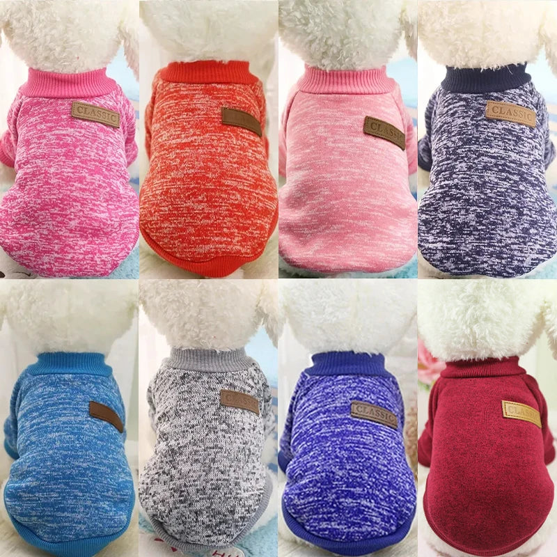 Dog Clothes For Medium Small Dogs Puppy Soft Sweater Autumn Winter Warm Clothing Pet Coat Sweatshirt XS-2XL
