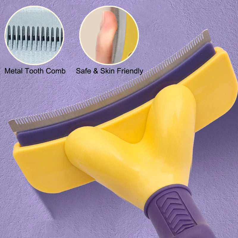 Professional Pet Grooming Brush for Dogs and Cats, Gentle steel Hair Remover Essential for Effective Tangle and Shedding Control