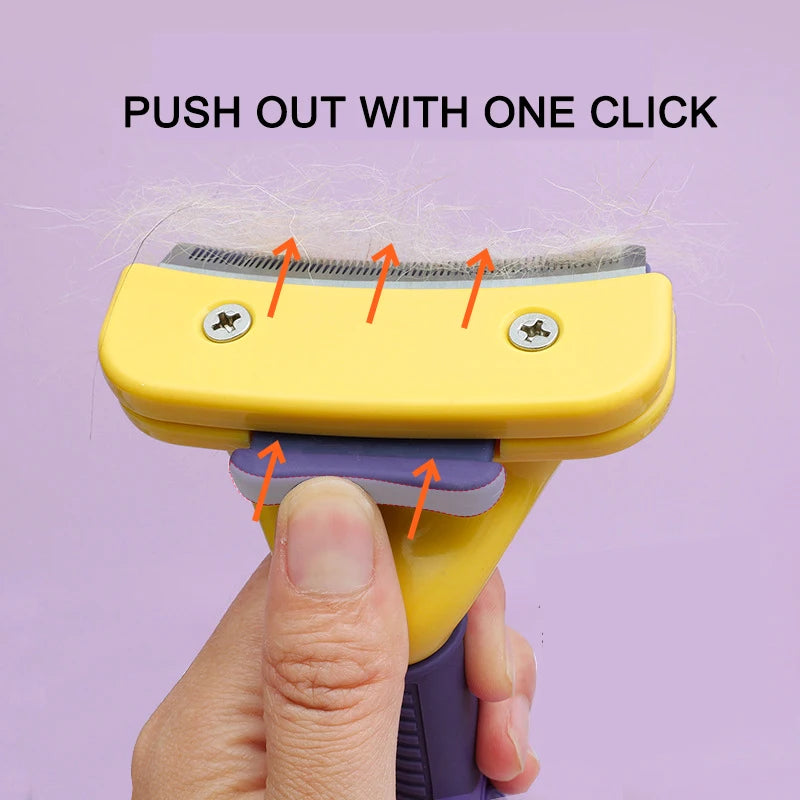 Professional Pet Grooming Brush for Dogs and Cats, Gentle steel Hair Remover Essential for Effective Tangle and Shedding Control