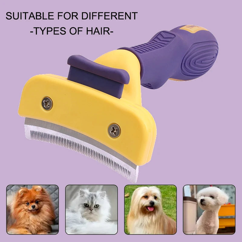 Professional Pet Grooming Brush for Dogs and Cats, Gentle steel Hair Remover Essential for Effective Tangle and Shedding Control